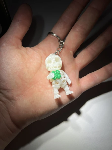 Şanslı Yonca Küçük İskelet Eklemli Anahtarlık - Resim 5