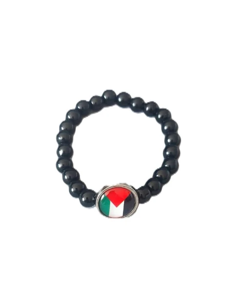 Filistin Bayrak Temalı Bileklik Model 2