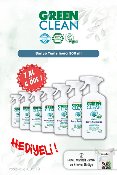 Green Clean Banyo Temizleyici 500 ml 7 AL 6 ÖDE ve Rosie Hediye ürün görseli
