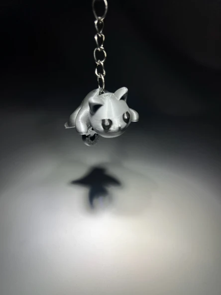 Minik Kedi Eklemli Anahtarlık - Resim 4