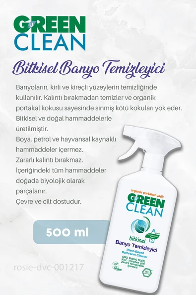 Green Clean Banyo Temizleyici 500 ml 7 AL 6 ÖDE ve Rosie Hediye - Resim 2