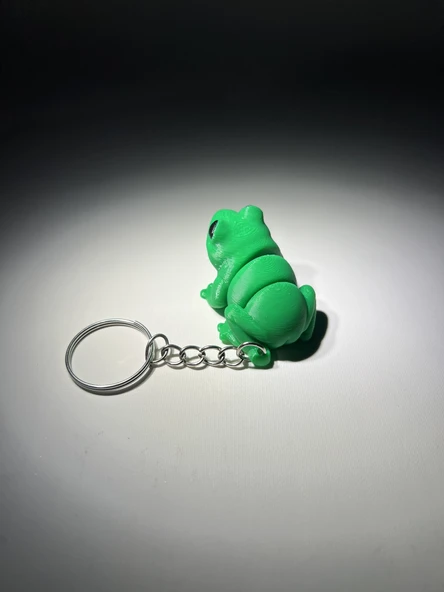 Bebek Kurbağa Eklemli Anahtarlık - Resim 4