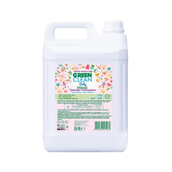 Green Clean Baby Bitkisel Çamaşır Yumuşatıcı Lavanta Yağlı 5 lt ürün görseli