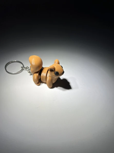 Bebek Sincap Eklemli Anahtarlık - Resim 4