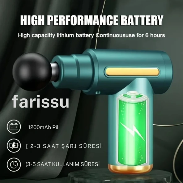 Mini Masaj Tabancası - Taşınabilir ve Şarjlı - 4