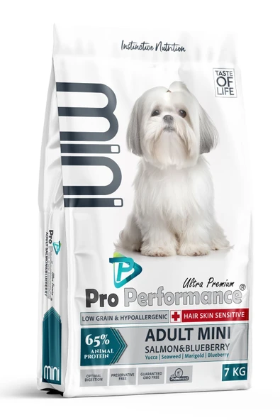 Pro Performance Yetişkin Mini Irk Somonlu ve Yaban Mersinli Köpek Maması 7 Kg ürün görseli