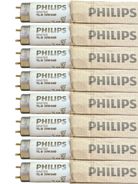 (8 Adet) Philips 30W 840 Günışığı (4000K) G13 Duylu T8 Floresan ürün görseli 1