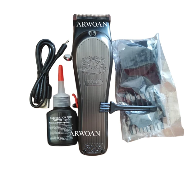 Profesyonel Saç Kesme Makinesi | Sessiz Motor | USB Şarjlı | Metal Gövde | Erkek Tıraş Makinesi - Resim 5