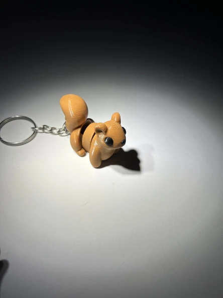 Bebek Sincap Eklemli Anahtarlık - Resim 3