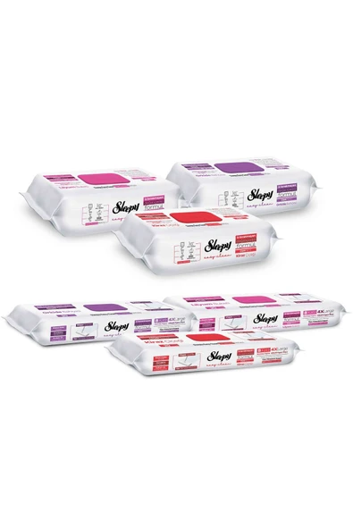 Sleepy Easy Clean Çiçek Serisi 3X100 Yüzey, 3X20 Yer Temizlik Havlusu Karma Paket - Resim 2