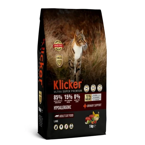 KLICKER YETİŞKİN KEDİ KURU MAMASI HYPOALLERGENIC KUZULU ürün görseli