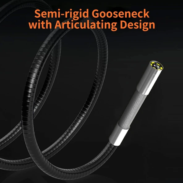 DXZtoz Endüstriyel Endoskop - 0.33 Inc Mafsallı Yılan Kamera - 3m - 4