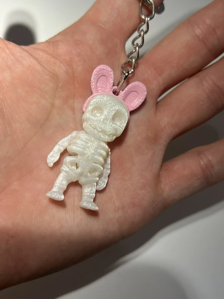 Küçük Paskalya İskeleti Eklemli Anahtarlık - Resim 4