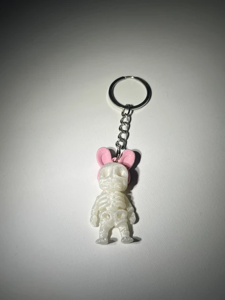 Küçük Paskalya İskeleti Eklemli Anahtarlık ürün görseli