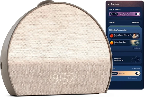 Hatch Restore 3 Sunrise Çalar Saat, Ses Makinesi, Akıllı Işık (Kakao)