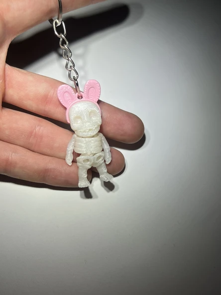 Küçük Paskalya İskeleti Eklemli Anahtarlık - Resim 7