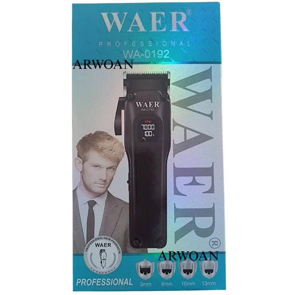 Profesyonel Kablosuz Saç Traş Makinesi - LED Ekran, 6500 RPM Hız, Uzun Süreli Kullanım ve Şarj Bilgisi - Resim 5