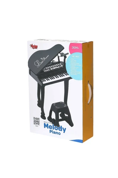 Vardem 37 Tuş Büyük Piyano MP3 Ve Mikrofonlu Siyah ( BAO-1403B )