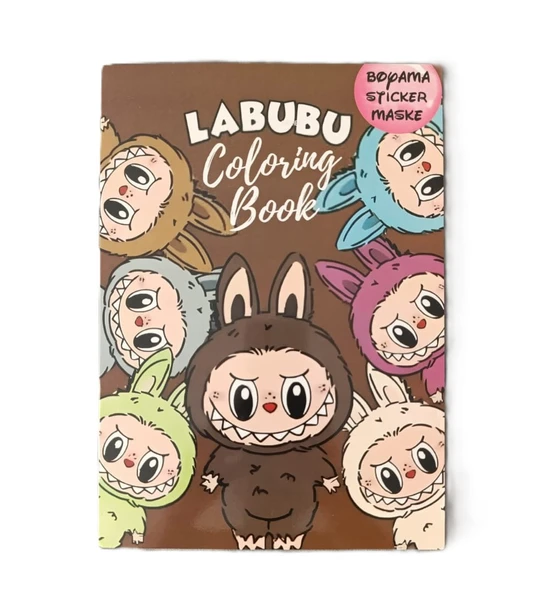 Labubu Boyama Kitabı (BOYAMA , STİCKER , ARKA KAPAK MASKE) ürün görseli 1