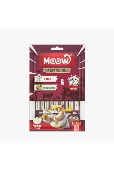 Moow En Yeni Mix Karışık Keçi Sütlü  Kedi Krema Ödülü 12 Gr x 48 adet - Resim 6