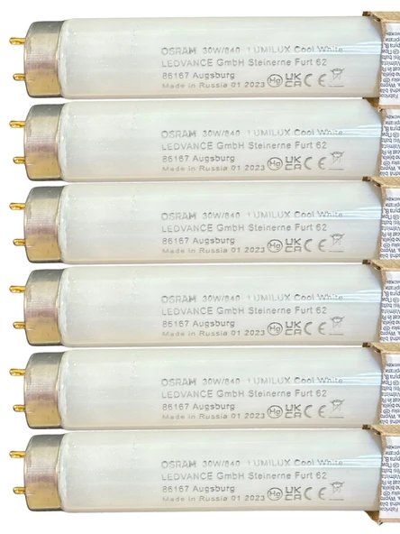 (6 Adet) Osram 30W 840 Günışığı (4000K) G13 Duylu T8 Floresan