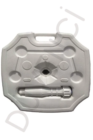 Plastik Beyaz Bidon Şemsiyesi 20 Litre - Resim 2