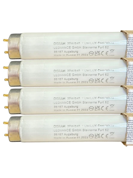 (4 Adet) Osram 30W 840 Günışığı (4000K) G13 Duylu T8 Floresan ürün görseli 1