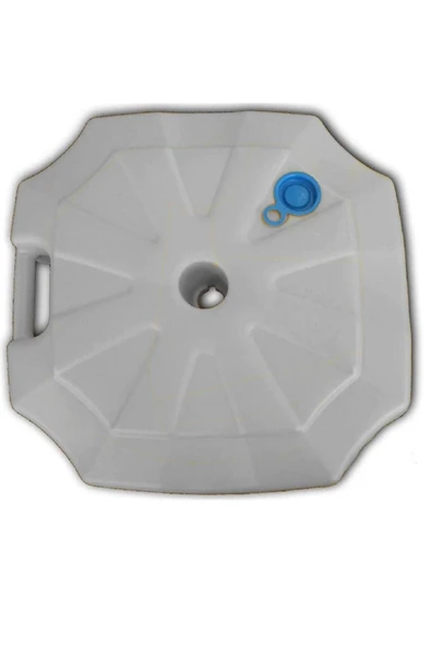 Şemsiye Bidonu, Gölgelik Bidonu Beyaz Renkli 20 Lt Hacimli - Resim 2