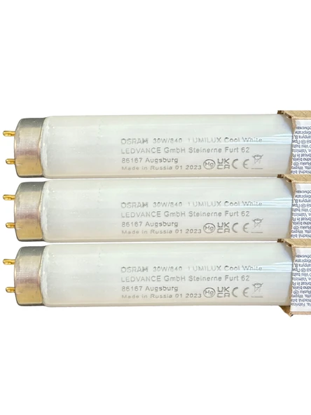 (3 Adet) Osram 30W 840 Günışığı (4000K) G13 Duylu T8 Floresan