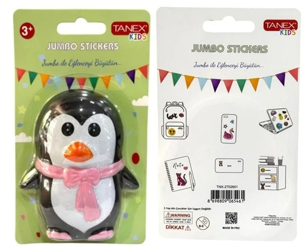 Tanex Jumbo Stickers Sukuşi Penguen Atkılı - 1