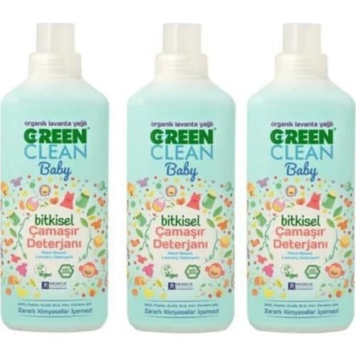 U Green Clean Baby Çamaşır Deterjanı 1 L x 3 ürün görseli