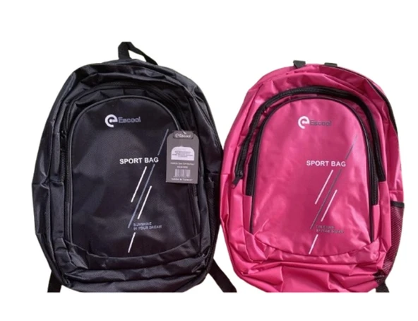 Escool Sırt Çantası 3 Gözlü Kod:702 Okul Çantası - 1 adet ürün görseli 1