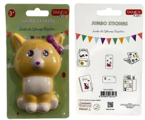 Tanex Jumbo Stickers Sukuşi Tilki Kurdelalı - 1