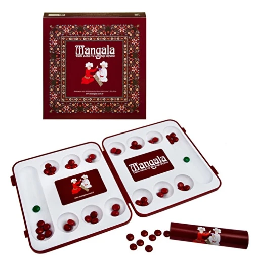 Curious & Genius Abs Mangala Türk Zeka Ve Strateji Oyunu Kırmızı Orijinal ürün görseli 1