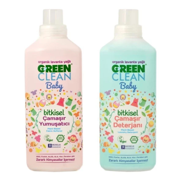 U Green Clean Baby Çamaşır Yumuşatıcı ve Deterjanı 1 L ürün görseli