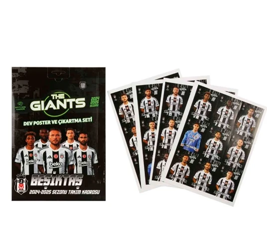 Mythos Beşiktaş Dev Poster ve Çıkartma Seti Orjinal ürün görseli