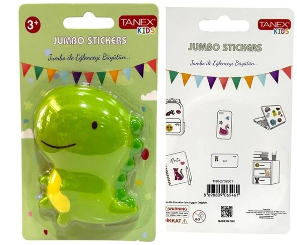 Tanex Jumbo Stickers Sukuşi Dinazor - 1