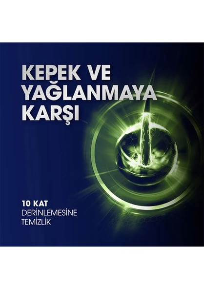 Clear Men Kepeğe Karşı Etkili Şampuan Maksimum Ferahlık Yağlı Saç Derisi İçin Limon Özlü 350 ml x3 - 6