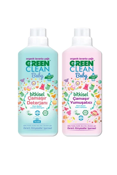 U Green Clean Baby Çamaşır Yumuşatıcısı ve Deterjanı 1 L ürün görseli