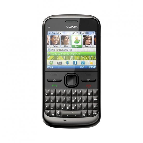 Nokia E5 Siyah 2.EL (Orjinal ürün olup sıfırlanmıştır.)