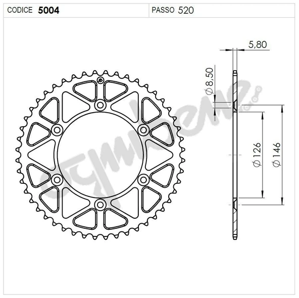SUZUKI 400 OGNIBENE ARKA DİŞLİ 44T ürün görseli