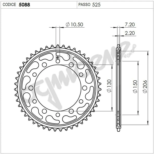 HONDA OGNIBENE ARKA DİŞLİ 47T ürün görseli