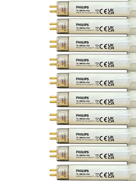(10 Adet) Philips 8W 765 Beyaz Işık (6500K) G5 Duylu T5 Floresan ürün görseli 1