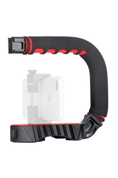 Beyaz U-grip Pro Dsrl Kamera Stabilizer Video Handle - Resim 3