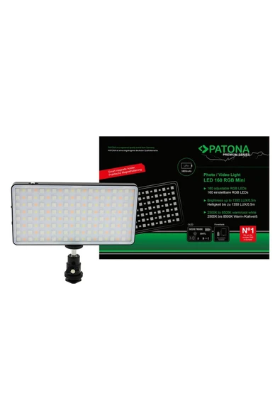4290 Premıum Led Rgb Photo And Video Light With 160 Adjustable Youtuber Vlogger Led Işık ürün görseli 1
