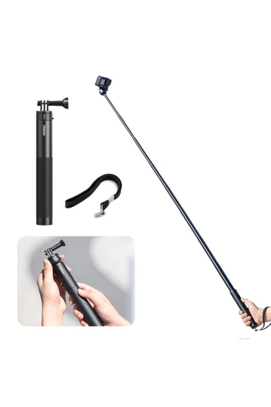 Mt-76 Go-quick Iı 1.5m Aksiyon Kamerası Için Manyetik Uzatılabilir Selfie Çubuğu - Resim 3