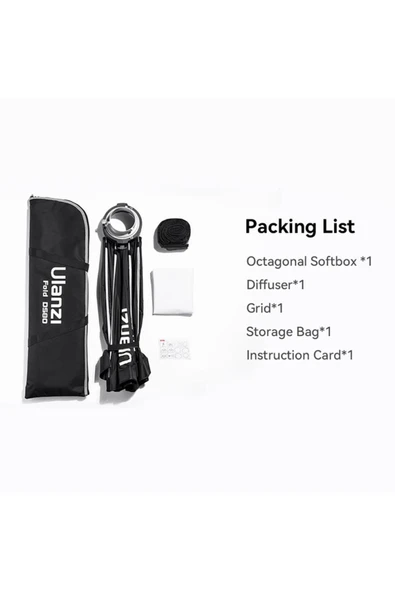 Ds80 80cm Bowens Mount Octagon Softbox L069 - Resim 3