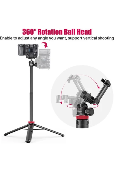MT-44 Uzatılabilir Vlog Tripod Siyah - 3