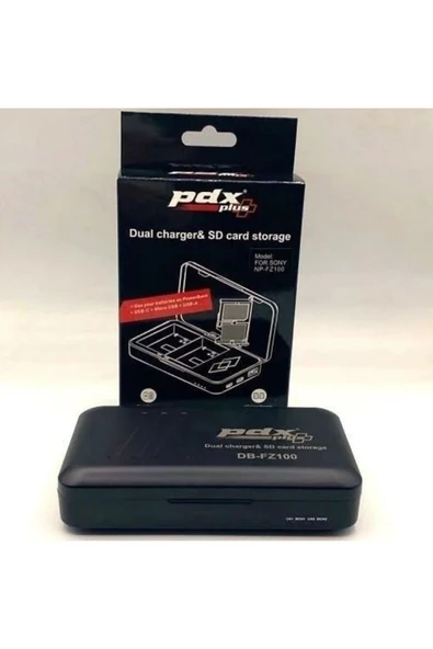 Np-Fz100 Powerbank, İkili şarj Aleti Cihazı, SD kart saklama kutusu - 1
