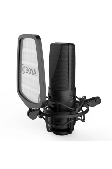 By-m1000 Profesyonel Podcast Radyo Canlı Yayın Mikrofonu - Resim 2